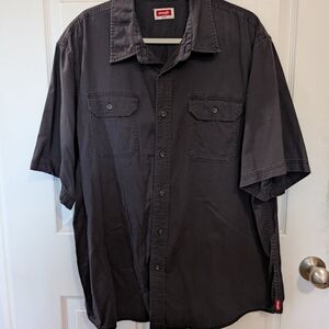 Wrangler Men's Black Short Sleeve Shirt - Size XL